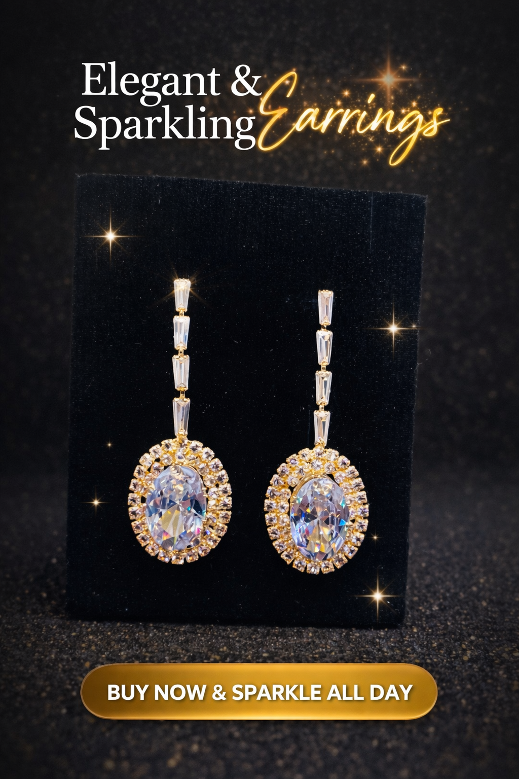 Luxury Sparkling Drop Earrings for Women