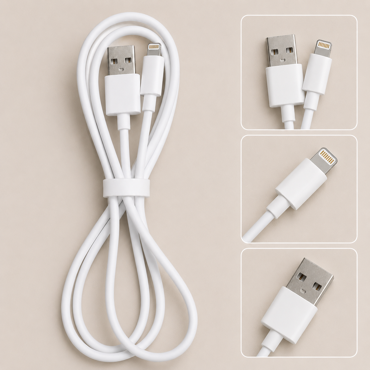 White Lightning IPhone Charging Cable