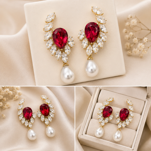 Scarlet Drop Earrings