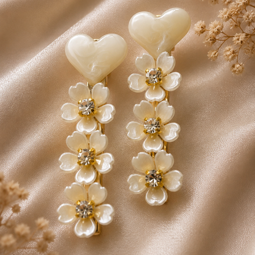 Hear Blossom Hair Clips - Set of 2